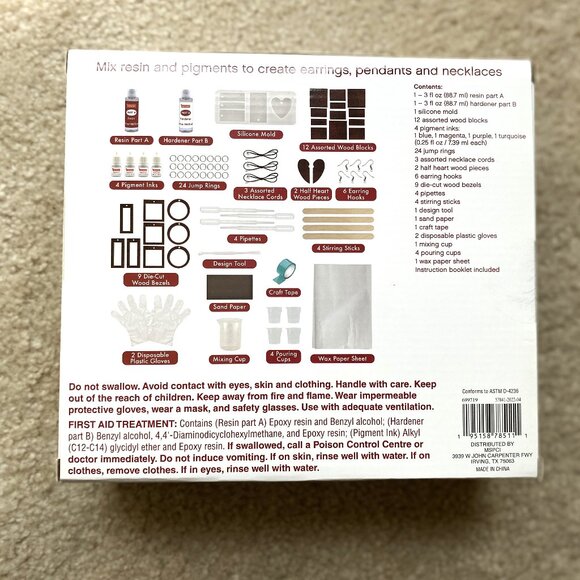 Wood and Resin Jewelry Kit - Picture 2 of 5